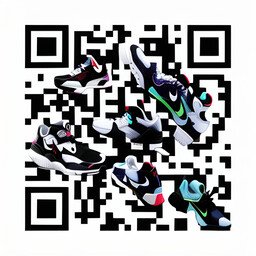 Código QR generado con el prompt "big nike sneakers"