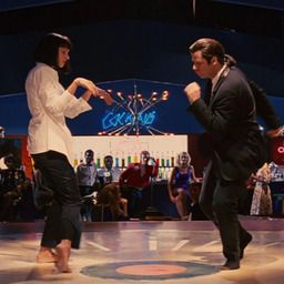 Scene from Pulp Fiction where they dance a twist