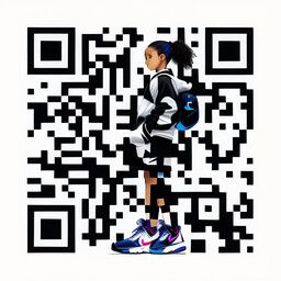 Código QR generado con el prompt "big nike sneakers"